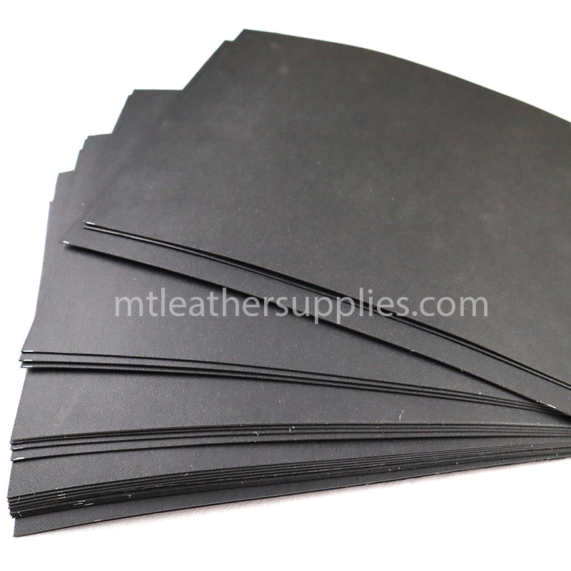 Texon black reinforcement sheets  - leather stiffener 0.6/0.8 mm - 5 PCS set- size 20 cm x 30cm