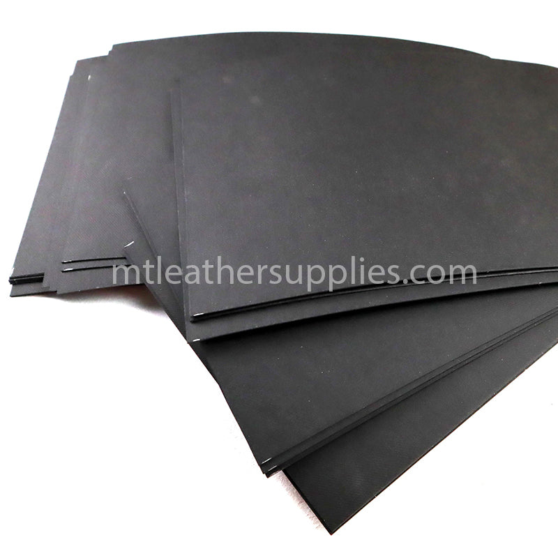 Texon black reinforcement sheets  - leather stiffener 0.6/0.8 mm - 5 PCS set- size 20 cm x 30cm