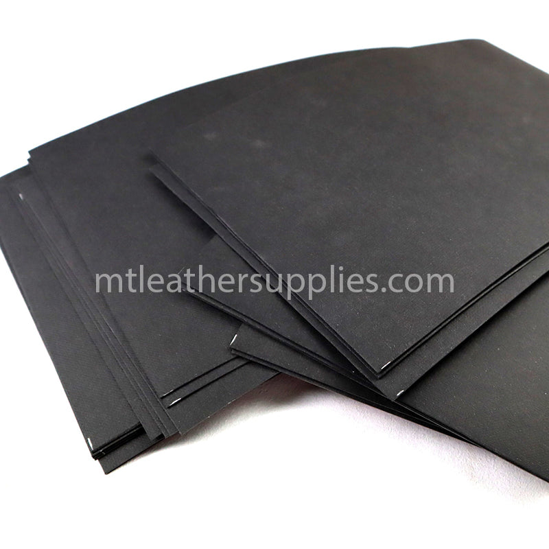 Texon black reinforcement sheets  - leather stiffener 0.6/0.8 mm - 5 PCS set- size 20 cm x 30cm