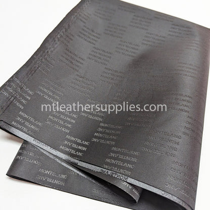Premium black lining material for wallets, bags and other leather products  size 50 x155 cm [20"x61"]