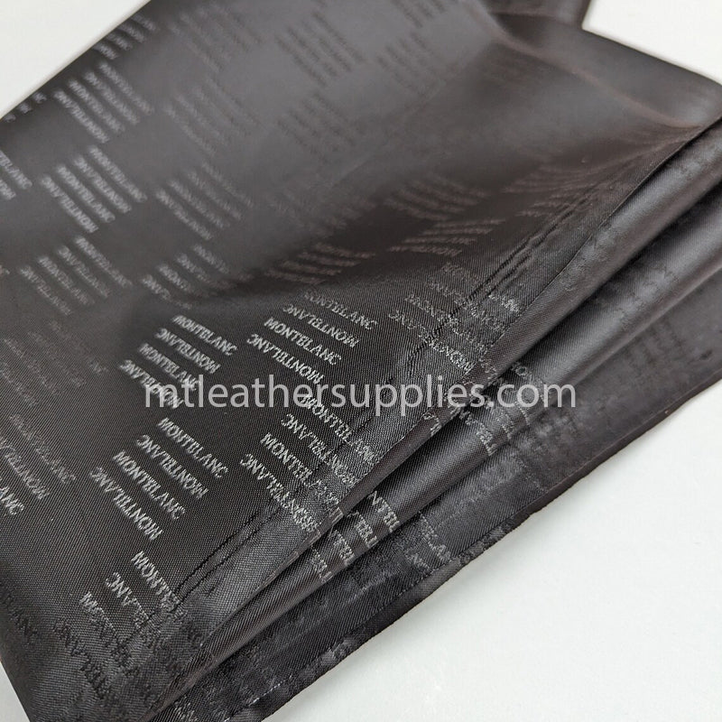 Premium black lining material for wallets, bags and other leather products  size 50 x155 cm [20"x61"]