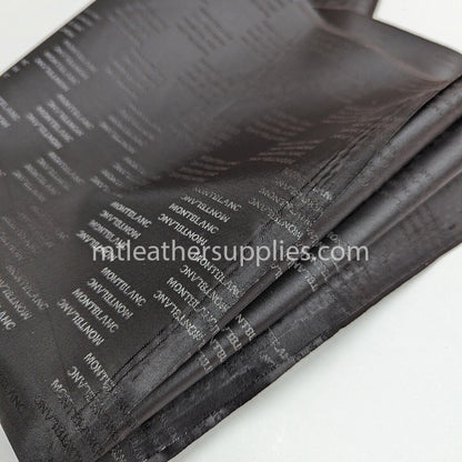 Premium black lining material for wallets, bags and other leather products  size 50 x155 cm [20"x61"]