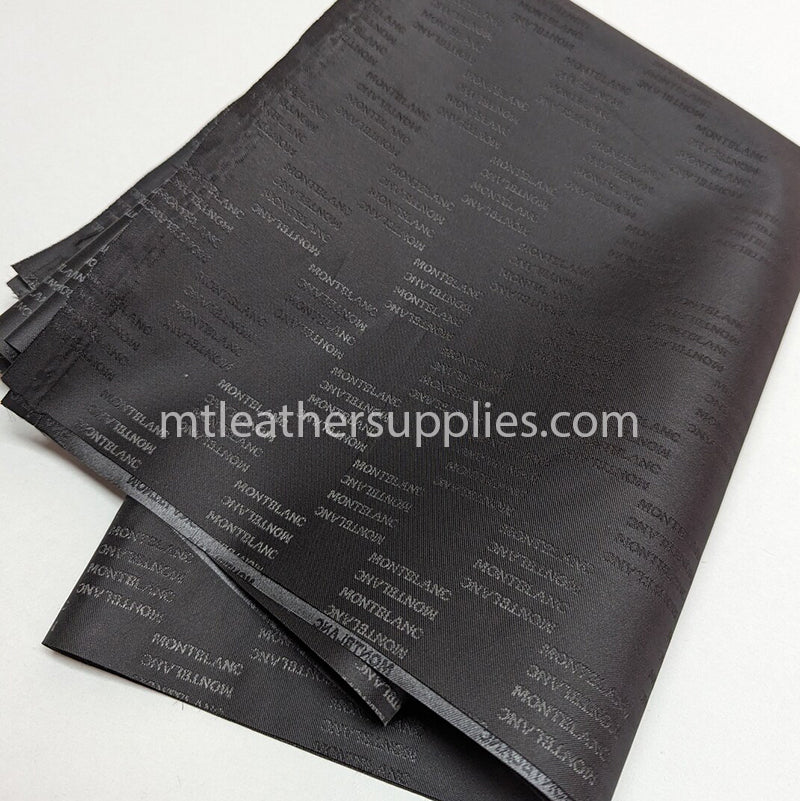 Premium black lining material for wallets, bags and other leather products  size 50 x155 cm [20"x61"]