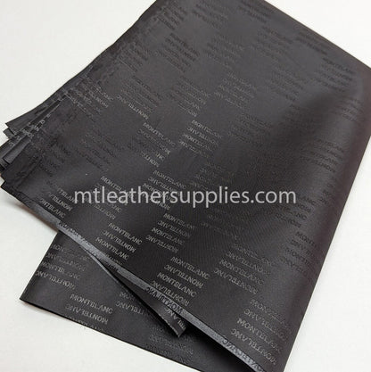 Premium black lining material for wallets, bags and other leather products  size 50 x155 cm [20"x61"]