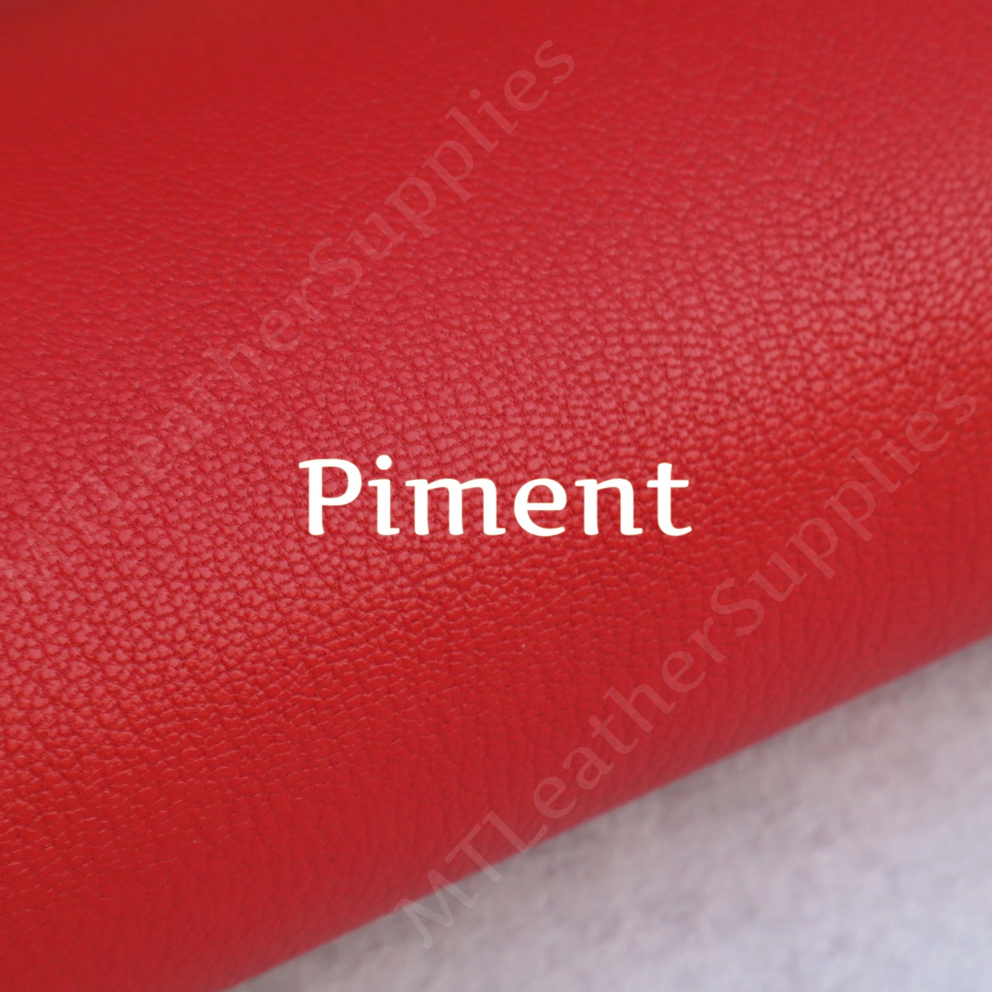 Alran Chevre Sully Goat Leather – Piment – Premium French Leather for Wallets & Leathercraft