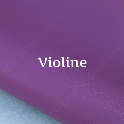 Alran Chevre Sully Goat Leather – Violine – Premium French Leather for Wallets & Leathercraft