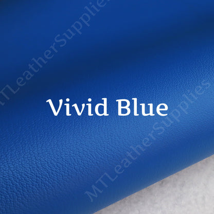 Alran Chevre Sully Goat Leather – Vivid Blue – Premium French Leather for Wallets & Leathercraft