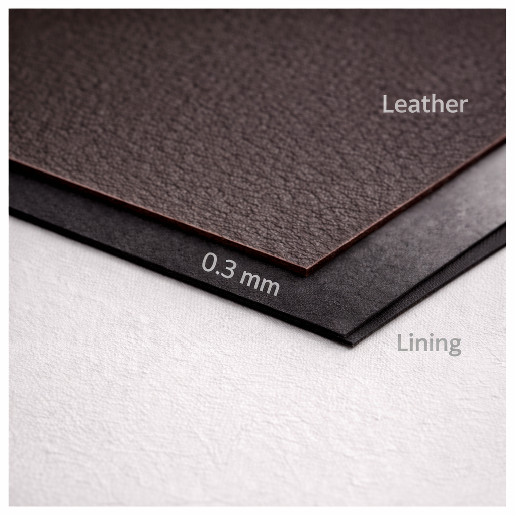 Black Nonwoven Adhesive Fabric 0.3 mm – Lightweight Leather Reinforcement (Bag Interlining)