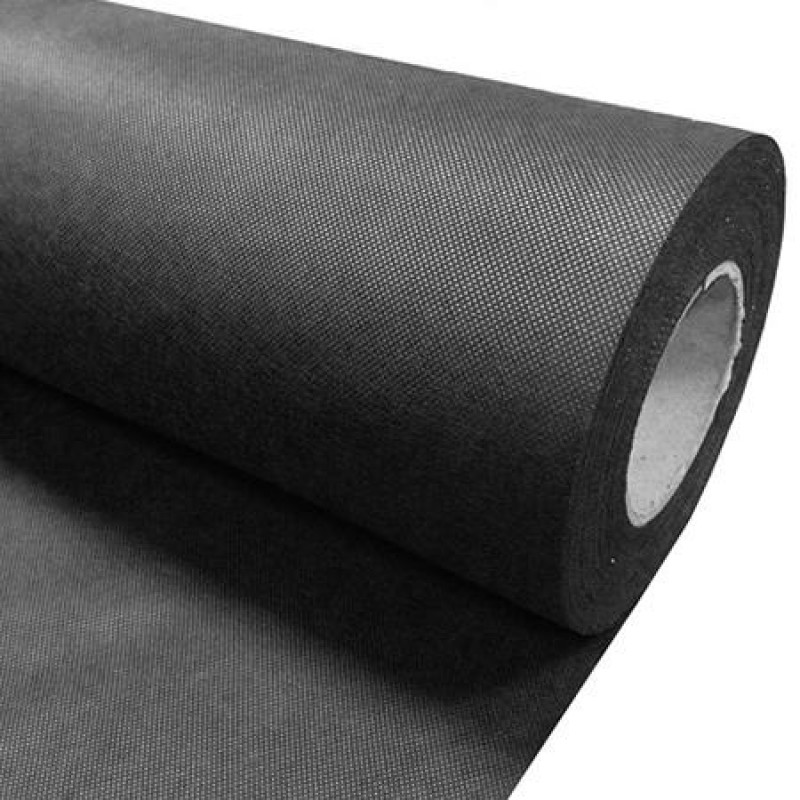 Black Nonwoven adhesive technical Fabric 0.3 mm - Reinforcement leather ...